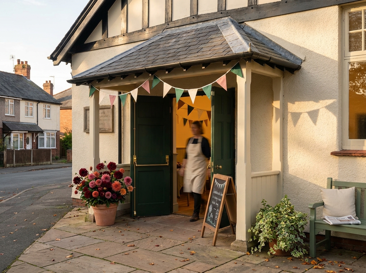 The exterior of the parish hall on a quiet morning, where the Trust holds its meetings.
